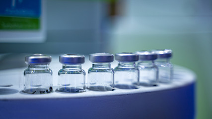 Test Tube In Stainless Test Tube Stand