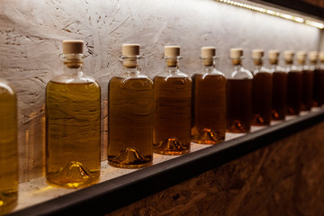 at the whiskey distillery