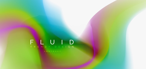 Fluid flowing wave abstract background