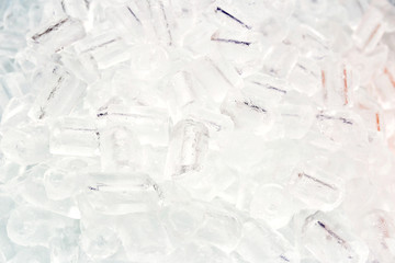 Ice cubes background.