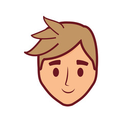 cartoon man icon