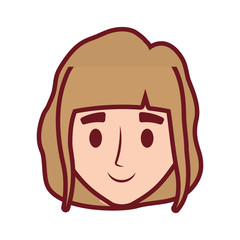 Fototapeta premium cartoon woman icon 