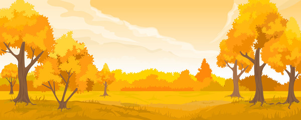 Obraz na płótnie Canvas Autumn rural landscape