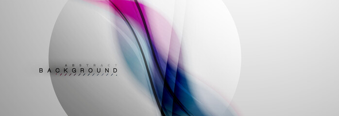 Smooth blur wave background