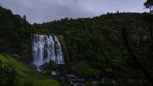 Marokopa falls in New Zealand