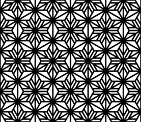 Seamless geometric pattern.Black lines on white background.