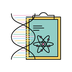 chemistry clipboard dna atom molecule structure