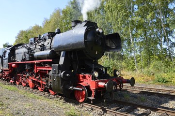 Fototapeta na wymiar Steam Locomotive