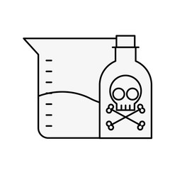 poison bottle test tube sample science