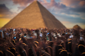  pyramids of Giza, in Egypt.