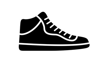 Running shoes icon fitness. Simple style sneaker.