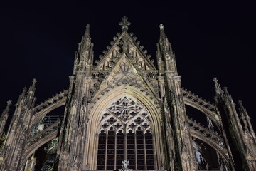 K&ouml;lner Dom bei Nacht