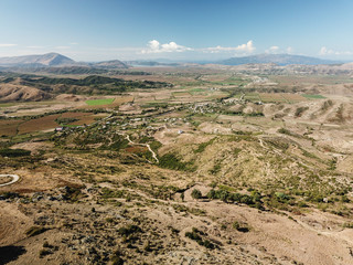 Old stone church on mountain in Albania