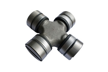 propeller shaft yoke transmission on an isolated white background