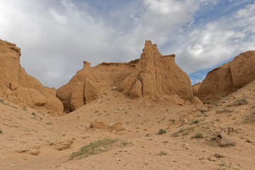 Fototapeta na wymiar Sandy, desert rocks.
