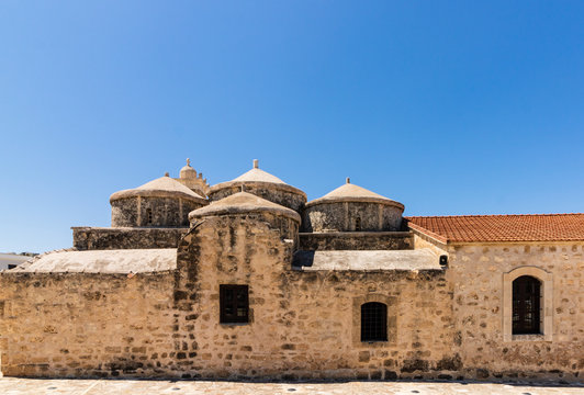 Ancient orthodox Christian church in the city of Paphos, Cyprus.