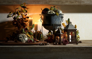 3d render christmas decoration