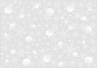 Christmas or happy new year white vector background with snowflake