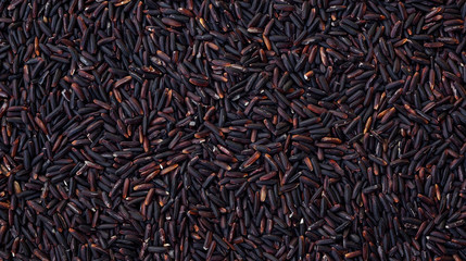 Close up of riceberry for a background.