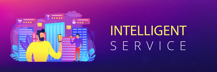 Intelligent services in smart city header banner.