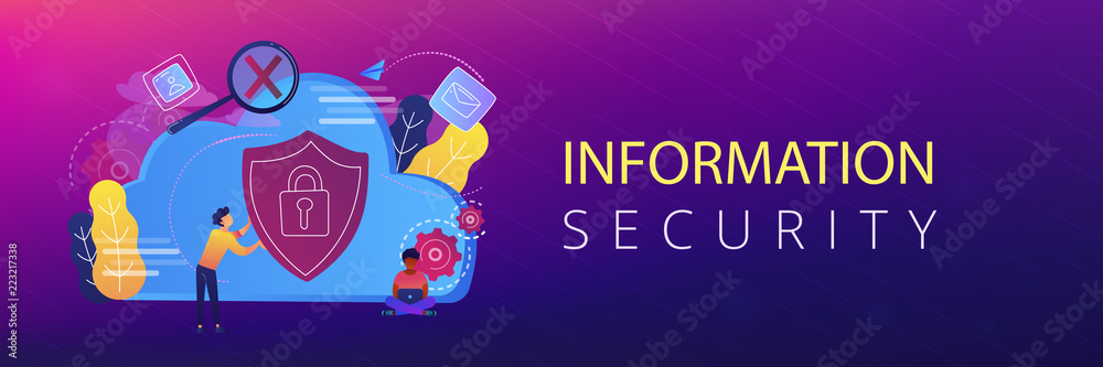 Poster cloud computing security header banner.