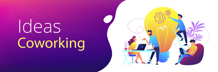 Coworking header or footer banner.