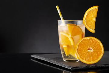 Orange infused water