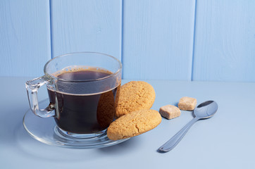 Coffee and oatmeal cookies