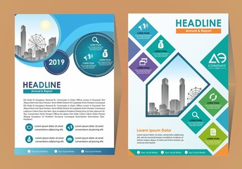 abstract cover and layout for presentation and marketing