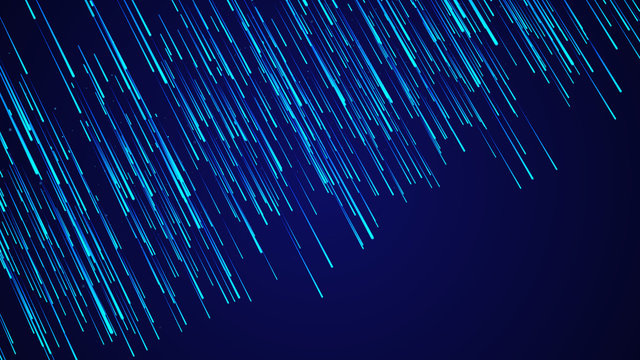 Abstract speed background. Starburst dynamic lines pattern. Abstract data flow background. 3D rendering.