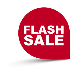 red vector banner flash sale