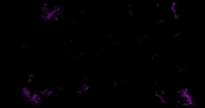 Animation of the appearance om (ohm) symbol with the alpha channel