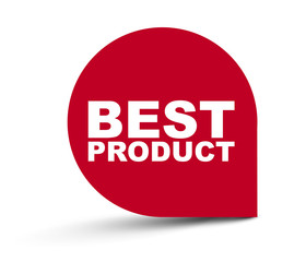 red vector banner best product