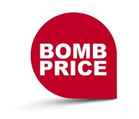 red vector banner bomb price