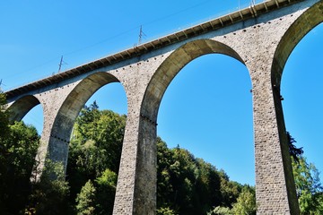 Fototapeta na wymiar Sitterviadukt, Eisenbahnbrücke SBB, St. Gallen