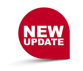 red vector banner new update