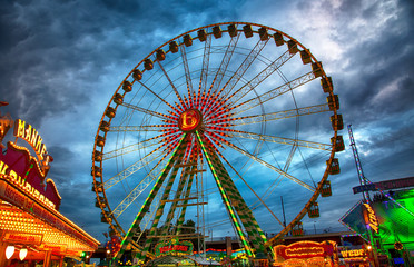 A big autumn fair, Dusseldorf.