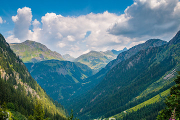 Fototapeta na wymiar Traumhafter Blick auf die Alpen