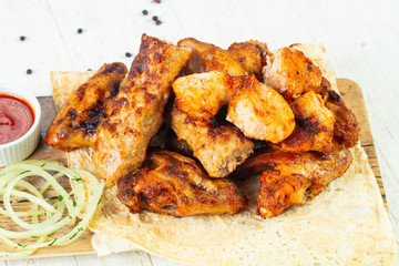 Meat kebab mix plate