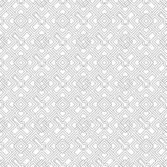 The seamless vector pattern consisting of simple geometrical figures and thin lines.