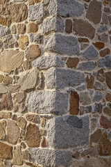 Stone house wall corner at Tenedos (Bozcaada) Island by the Aegean Sea