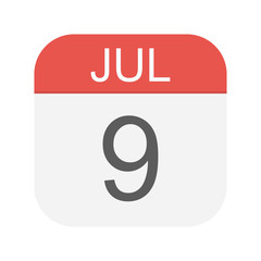 July 9 - Calendar Icon