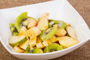Fruits salad with kiwi