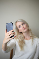 Woman using technology
