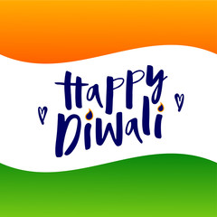 Vector illustration of happy diwali for poster, invitation, flyer, banner, postcard, greeting card.