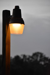 Street lamp at dusk