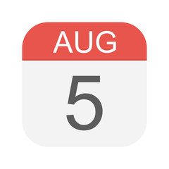 August 5 - Calendar Icon