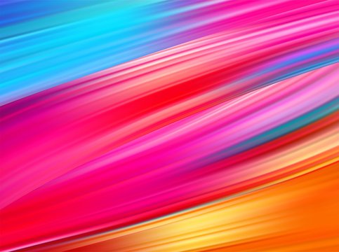 Bright Abstract Background With Colorful Swirl Flow. Vector Illustration