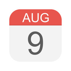 August 9 - Calendar Icon