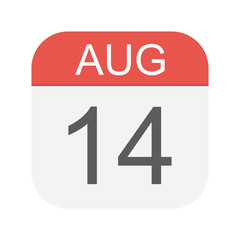 August 14 - Calendar Icon